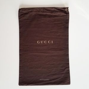 AUTHENTIC GUCCI CLASSIC BROWN GOLD DUST BAG [SOLD]